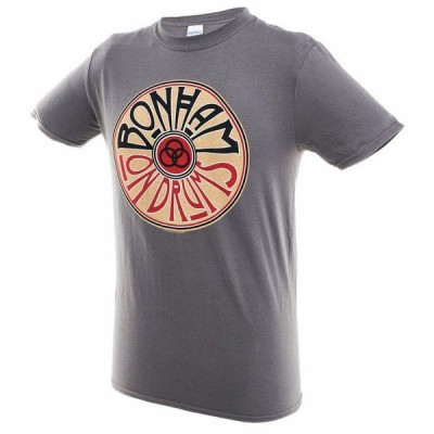 Promuco John Bonham T-Shirt On Drums - Coal L